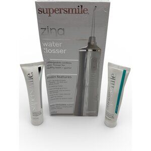 Supersmile Zina NIB Sealed Water Flosser Rechargeable Water Proof 5 Modes